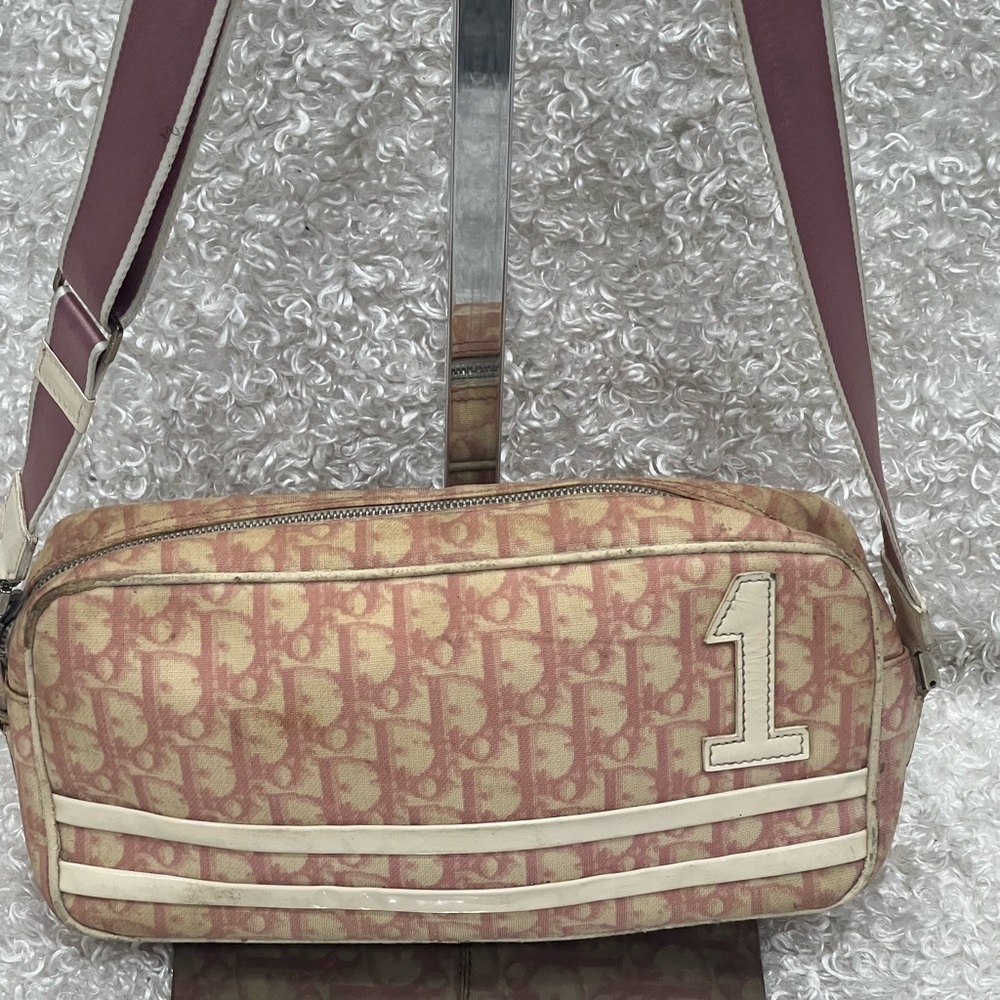 Christian Dior Shoulder Bag Trotter Pattern PVC Number 1